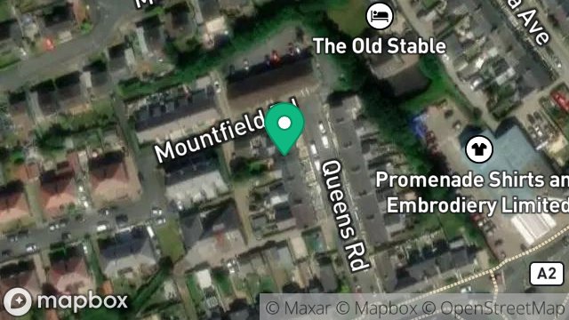 Map showing 13, QUEENS ROAD, ONCHAN, ISLE OF MAN, IM3 4AF