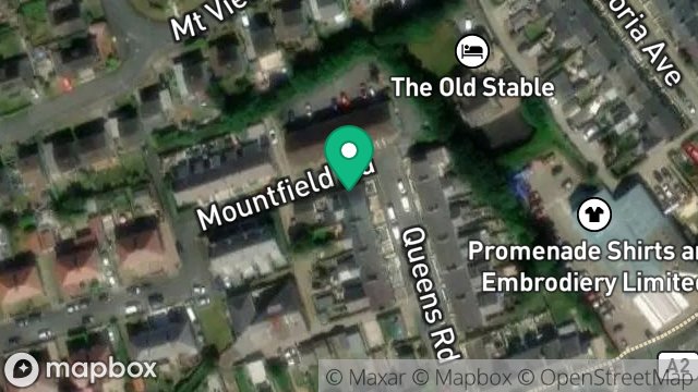 Map showing 17, QUEENS ROAD, ONCHAN, ISLE OF MAN, IM3 4AF