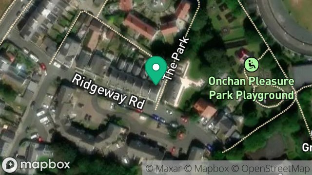 Map showing 21, RIDGEWAY ROAD, ONCHAN, ISLE OF MAN, IM3 1HT