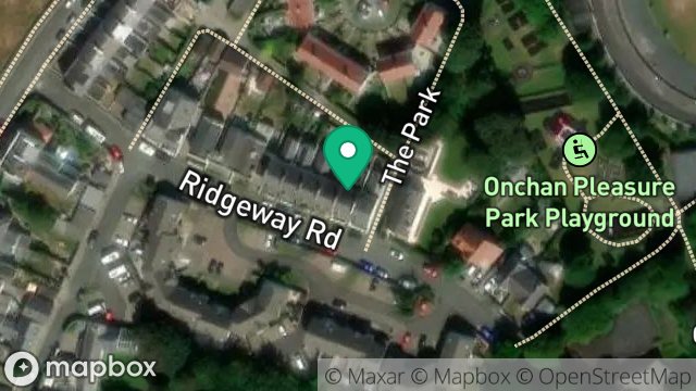 Map showing 19, RIDGEWAY ROAD, ONCHAN, ISLE OF MAN, IM3 1HT