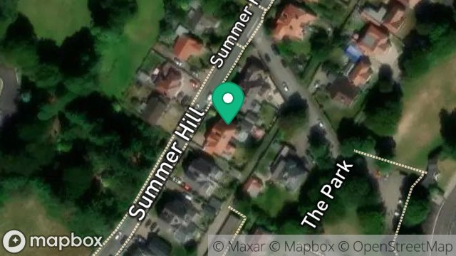Map showing 76, SUMMERHILL ROAD, ONCHAN, ISLE OF MAN, IM3 1NH