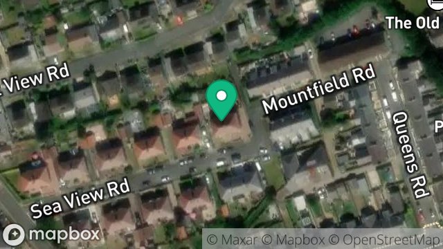 Map showing 21, SEAVIEW ROAD, ONCHAN, ISLE OF MAN, IM3 4AQ