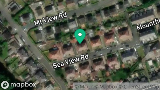Map showing 9, SEAVIEW ROAD, ONCHAN, ISLE OF MAN, IM3 4AH