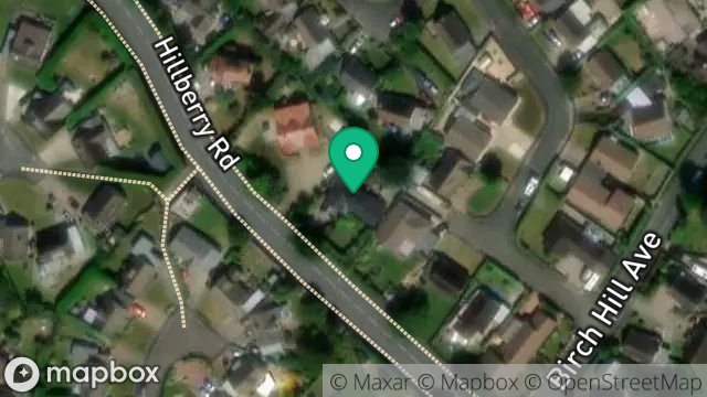 Map showing PALM SPRINGS, 5, BIRCH HILL GROVE, ONCHAN, ISLE OF MAN, IM3 3JP