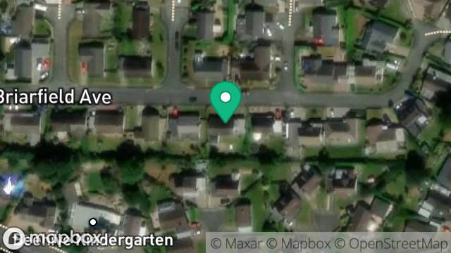Map showing 12, BRIARFIELD AVENUE, ONCHAN, ISLE OF MAN, IM3 3JL