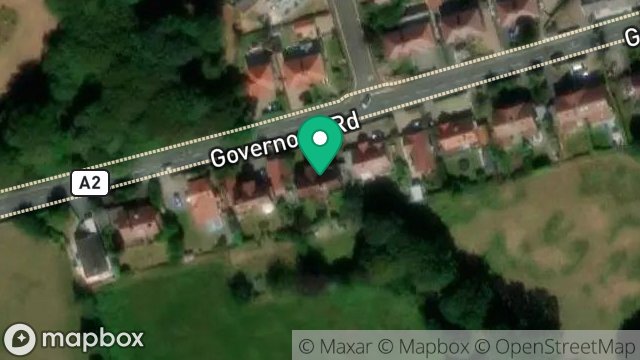 Map showing 8, GOVERNORS ROAD, ONCHAN, ISLE OF MAN, IM3 1AU