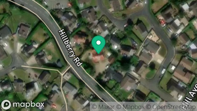 Map showing THE HAVEN, HILLBERRY ROAD, ONCHAN, ISLE OF MAN, IM3 3JP