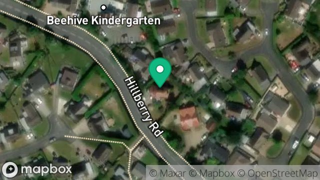 Map showing CONISTER, HILLBERRY ROAD, ONCHAN, ISLE OF MAN, IM3 3JP