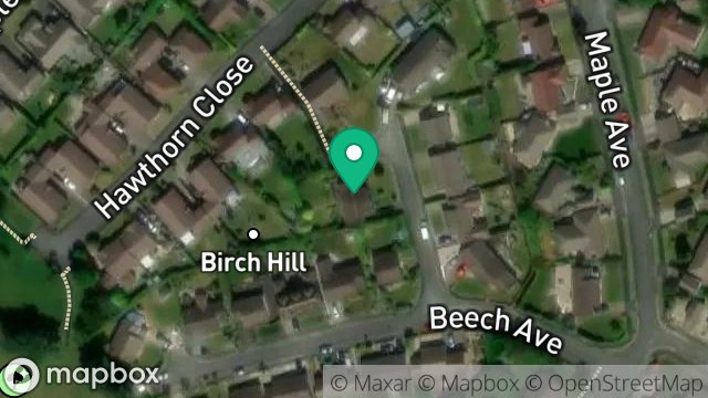 Map showing 10, BEECH CLOSE, ONCHAN, ISLE OF MAN, IM3 3HH