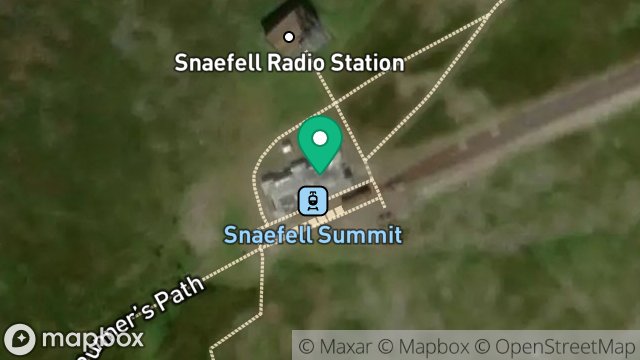 Map showing SNAEFELL SUMMIT HOTEL, POSTAL LOCALITY, SNAEFELL SUMMIT, LEZAYRE, ISLE OF MAN, IM7 2BJ