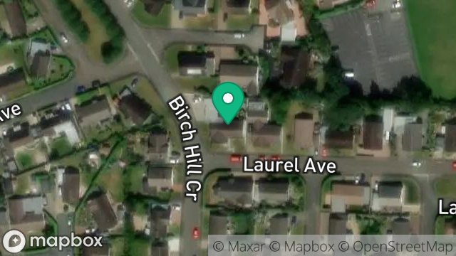 Map showing 1, LAUREL AVENUE, ONCHAN, ISLE OF MAN, IM3 3JD