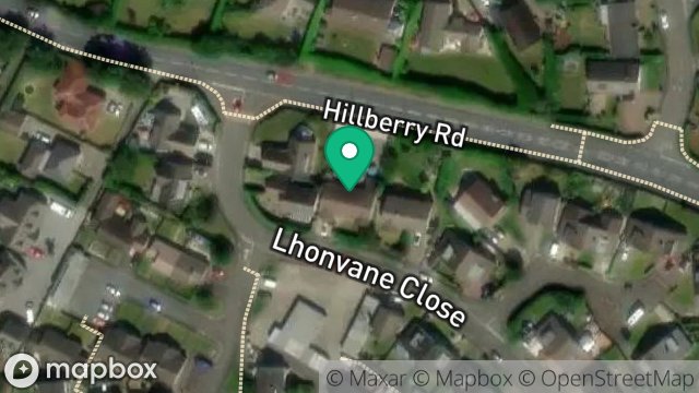 Map showing 61, LHON VANE CLOSE, ONCHAN, ISLE OF MAN, IM3 3BA