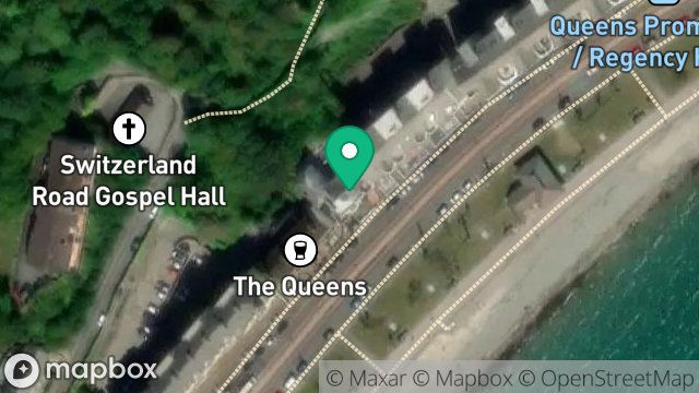 Map showing KINGS GUEST HOUSE, QUEENS PROMENADE, DOUGLAS, ISLE OF MAN, IM2 4NL