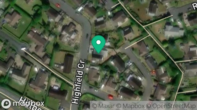 Map showing 6, HIGHFIELD CRESCENT, ONCHAN, ISLE OF MAN, IM3 3BH