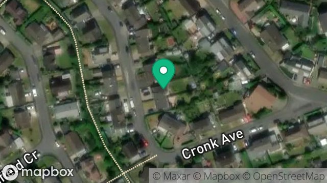 Map showing 16, CRONK AVENUE, ONCHAN, ISLE OF MAN, IM3 3DF