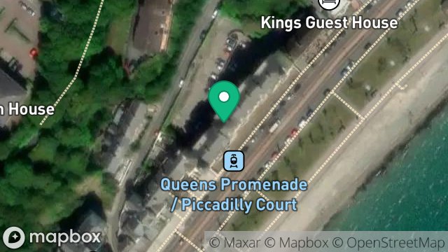 Map showing PICCADILLY COURT, QUEENS PROMENADE, DOUGLAS, ISLE OF MAN, IM2 4NS