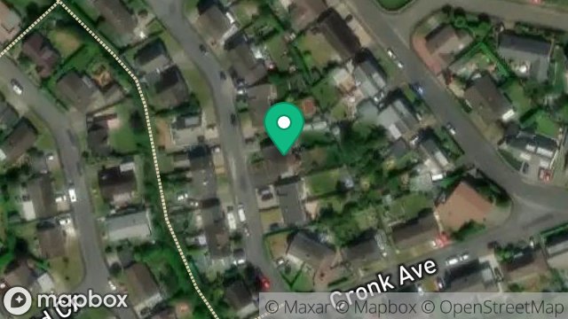 Map showing 18, CRONK AVENUE, ONCHAN, ISLE OF MAN, IM3 3DF