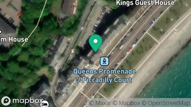 Map showing 8 PICCADILLY COURT, QUEENS PROMENADE, DOUGLAS, ISLE OF MAN, IM2 4NS