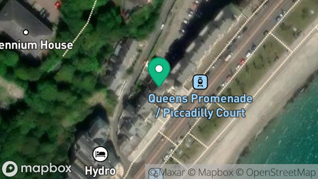 Map showing 4, MARATHON TERRACE, QUEENS PROMENADE, DOUGLAS, ISLE OF MAN, IM2 4NH