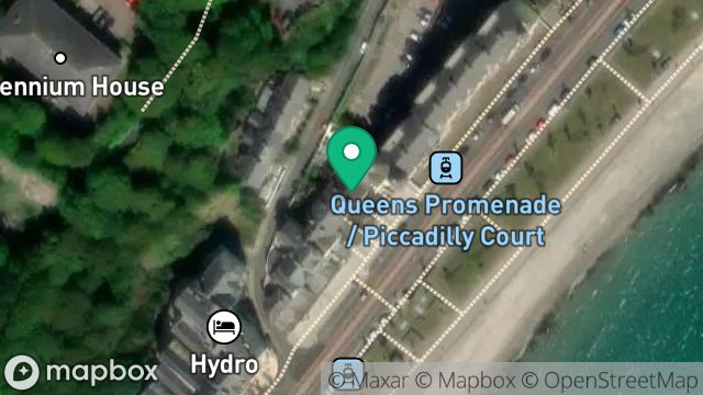 Map showing 3, MARATHON TERRACE, QUEENS PROMENADE, DOUGLAS, ISLE OF MAN, IM2 4NH