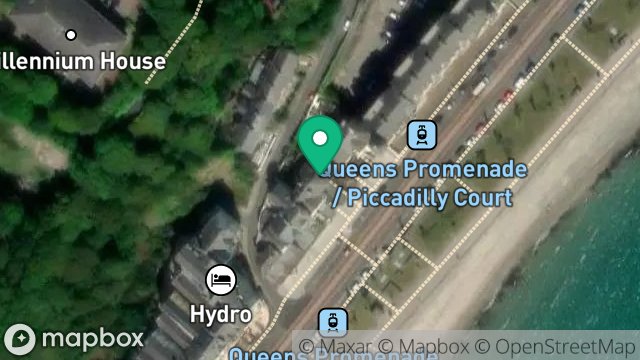 Map showing CARRICK HOUSE, 2, MARATHON TERRACE, QUEENS PROMENADE, DOUGLAS, ISLE OF MAN, IM2 4NH
