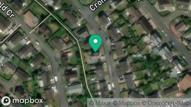 Map showing 29A, CRONK AVENUE, ONCHAN, ISLE OF MAN, IM3 3DF
