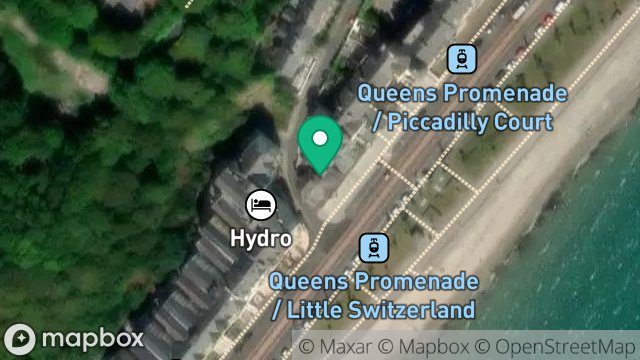 Map showing SWISS BULIDINGS, MARATHON TERRACE, QUEENS PROMENADE, DOUGLAS, ISLE OF MAN, IM2 4NH