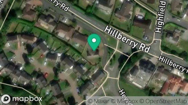 Map showing 1, HEYWOOD WAY, ONCHAN, ISLE OF MAN, IM3 3AB