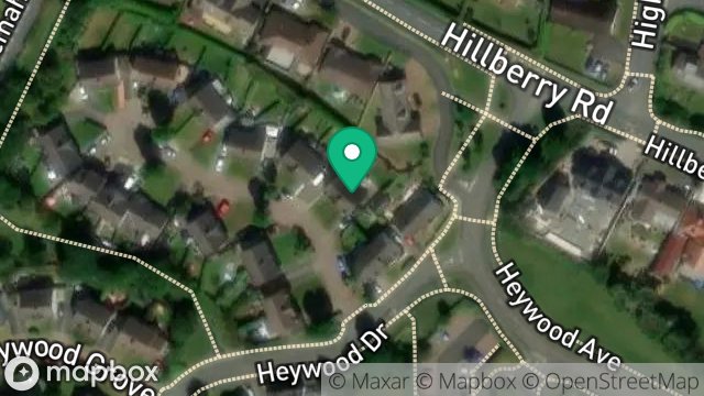 Map showing 9, HEYWOOD CLOSE, ONCHAN, ISLE OF MAN, IM3 3AE