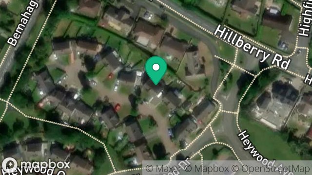 Map showing 11, HEYWOOD CLOSE, ONCHAN, ISLE OF MAN, IM3 3AE