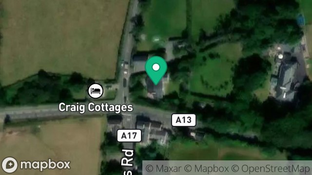 Map showing EAST CRAIG, ST. JUDES, ISLE OF MAN, IM7 2EW