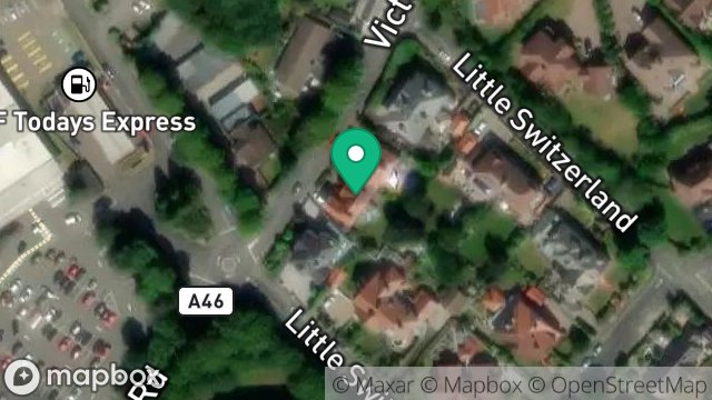 Map showing HOLLY BANK, LITTLE SWITZERLAND, DOUGLAS, ISLE OF MAN, IM2 6AG