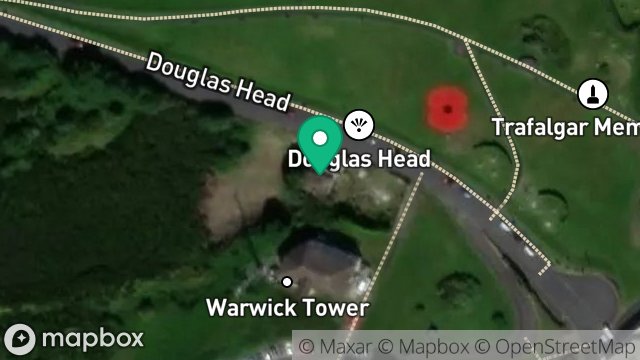 Map showing GLOCCOR MORRA, DOUGLAS HEAD, DOUGLAS, ISLE OF MAN, IM1 5BW