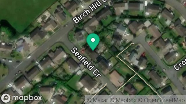 Map showing 38, SEAFIELD CRESCENT, ONCHAN, ISLE OF MAN, IM3 3BZ