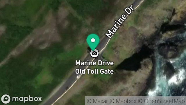 Map showing THE ORNAMENTAL GATEWAY, MARINE DRIVE, PORT SODERICK, ISLE OF MAN, IM1 5BZ