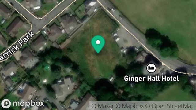 Map showing LAND ADJACENT TO, GINGER HALL HOTEL, BALLAMANAGH ROAD, SULBY, ISLE OF MAN, IM7 2HB