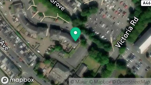 Map showing HILLSIDE COTTAGES, LINDEN GROVE, DOUGLAS, ISLE OF MAN, IM2 6AB