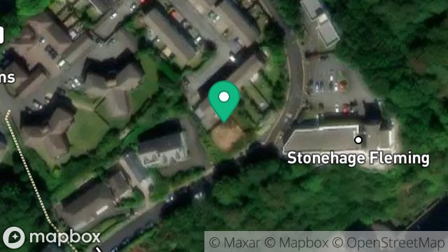 Map showing LAND ABUTTING PALACE ROAD, REAR OF 25, FALCON CLIFF COURT, DOUGLAS, ISLE OF MAN, IM2 4LZ