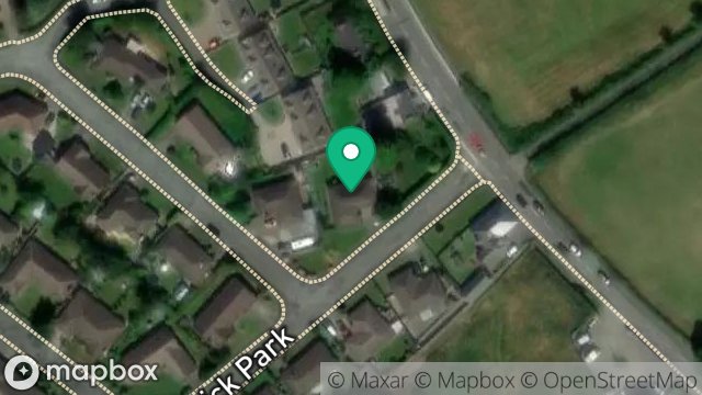 Map showing 2, CARRICK PARK, SULBY, ISLE OF MAN, IM7 2EX
