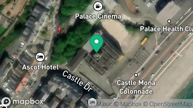 Map showing CASTLE MONA HOTEL, CASTLE DRIVE, DOUGLAS, ISLE OF MAN, IM2 4LY