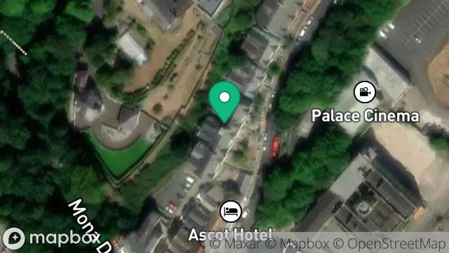 Map showing 12, EMPIRE TERRACE, DOUGLAS, ISLE OF MAN, IM2 4LE