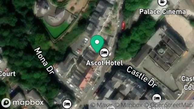Map showing ASCOT HOTEL, 7-8, EMPIRE TERRACE, DOUGLAS, ISLE OF MAN, IM2 4LE