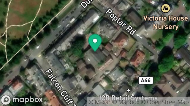 Map showing WAREHOUSE AND STORE, FALCON CLIFF TERRACE LANE, DOUGLAS, ISLE OF MAN, IM2 4AX
