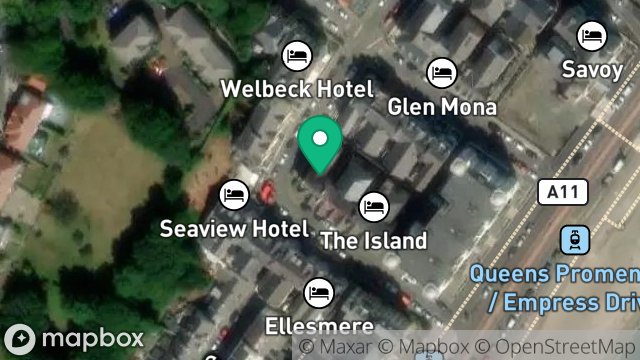 Map showing THE ROWANY, 10, EMPRESS DRIVE, DOUGLAS, ISLE OF MAN, IM2 4LQ