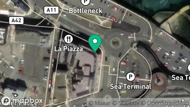 Map showing NIGHTCLUB AND BAR, PEVERIL BUILDING, PEVERIL SQUARE, DOUGLAS, ISLE OF MAN, IM1 2BS