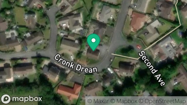 Map showing 4, CRONK DREAN, DOUGLAS, ISLE OF MAN, IM2 6AR