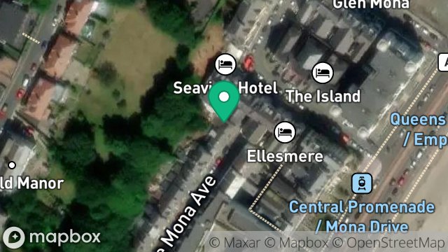 Map showing 117, CASTLEMONA AVENUE, DOUGLAS, ISLE OF MAN, IM2 4ED