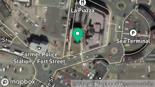 Map showing ROYALTY BUILDINGS, WALPOLE AVENUE, DOUGLAS, ISLE OF MAN, IM1 2LT