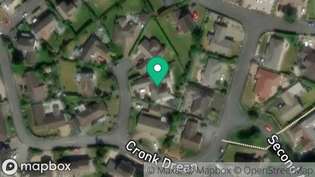 Map showing 8, CRONK DREAN, DOUGLAS, ISLE OF MAN, IM2 6AY