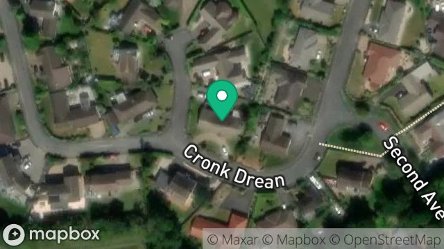 Map showing 6, CRONK DREAN, DOUGLAS, ISLE OF MAN, IM2 6AY